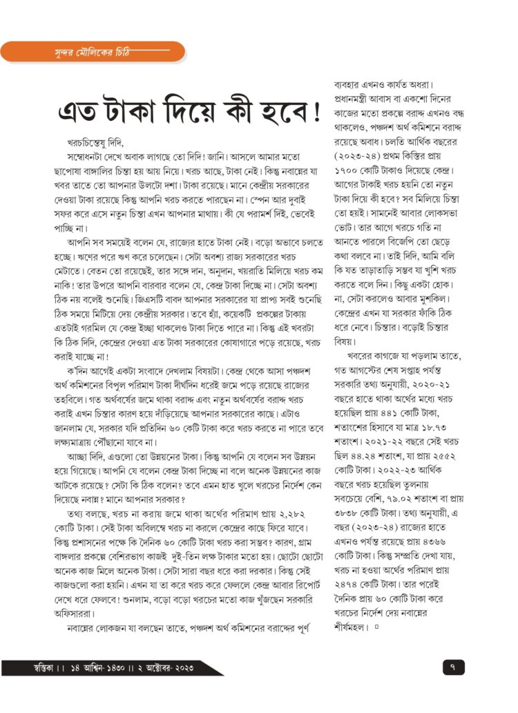 2nd October 2023 Sundar Mouliker Chithi